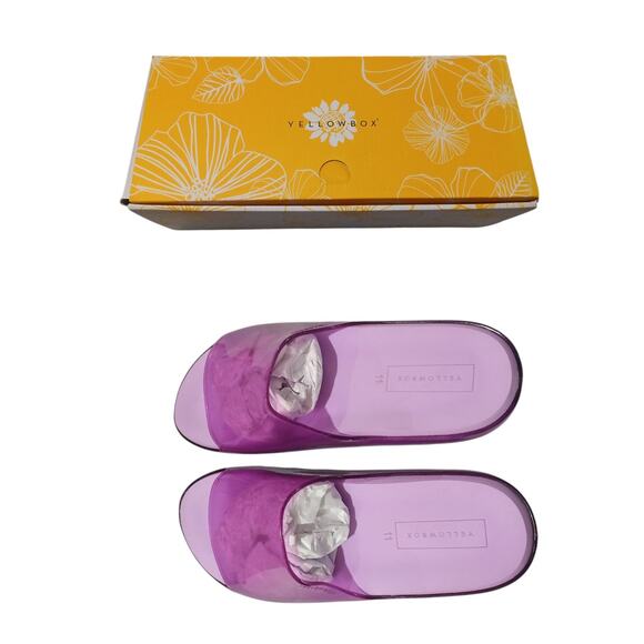Yellow Box Marana Purple Wide Sandals 11" - Picture 1 of 8